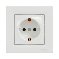 Розетка Schneider Electric Asfora EPH2900121 внутрішня одинарна із заземленням