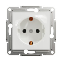 Розетка Schneider Electric Asfora EPH2970121 із заземленням без рамки