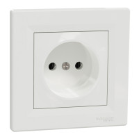 Розетка Schneider Electric Asfora EPH3000121 одинарна без заземлення біла