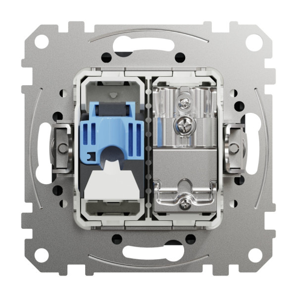 Розетка комп'ютерна Schneider Sedna RJ45+TV, UTP SDD114469T