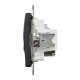 Розетка комп'ютерна Schneider Sedna RJ45+TV, UTP SDD114469T