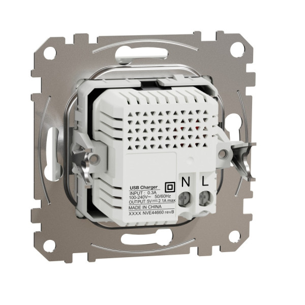 Розетка USB Schneider Sedna A+A білий SDD111401