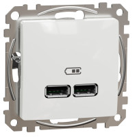 Розетка USB Schneider Sedna A+A білий SDD111401