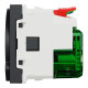 Розетка Schneider Unica з заземленням, шторками та USB NU301754