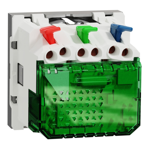 Розетка Schneider Unica з заземленням, шторками та USB NU301730