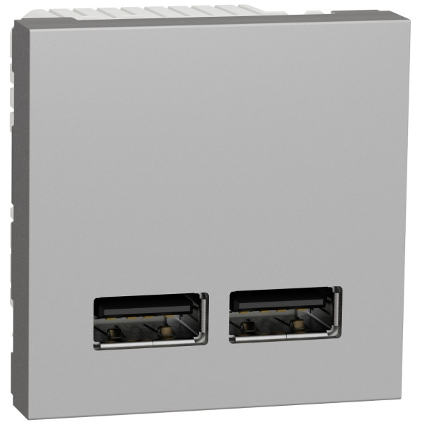Розетка USB Schneider Unica подвійна, тип А, 2 модуля NU341830