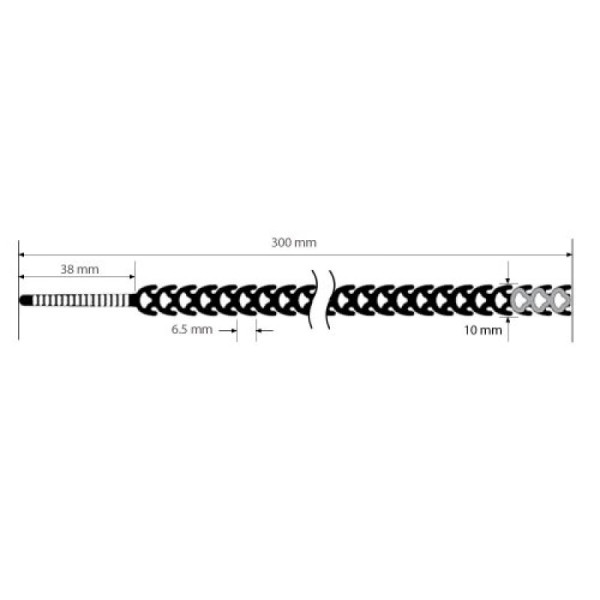 Кабельная стяжка багаторазова Schneider Electric Rapstrap 300х10 24 шт