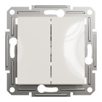 Выключатель Schneider Asfora двухклавишный без рамки бежевый EPH0370123