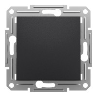 Вимикач Schneider Asfora одноклавішний антрацит EPH0100171