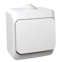 Выключатель проходной Schneider Cedar Plus одноклавишный белый WDE000560