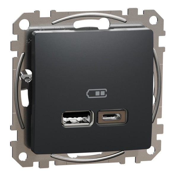 Розетка USB Schneider Sedna 2 виходи, тип А+С SDD114402