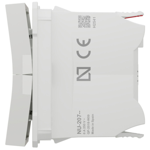 Вимикач для жалюзі Schneider Unica NEW кнопковий 2 модуля NU320718