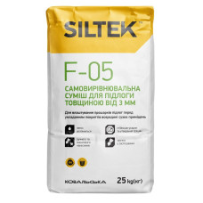 SILTEK F-05 Самовыравнивающаяся смесь для пола от 3 до 80мм, 25 кг. 