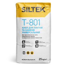 SILTEK Т-801 Клей для плитки и камня универсальный, 25кг