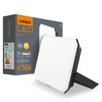 LED прожектор VIDEX F3 50W 5000K 220V Black (VLE-F3-0505)