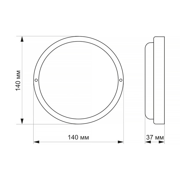 LED світильник Videx Titanum вологозахищений круглий 12W 6500K TL-BHR-126