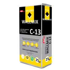 Штукатурка цементна WALLMIX C-13 25 кг — для внутрішніх і зовнішніх робіт