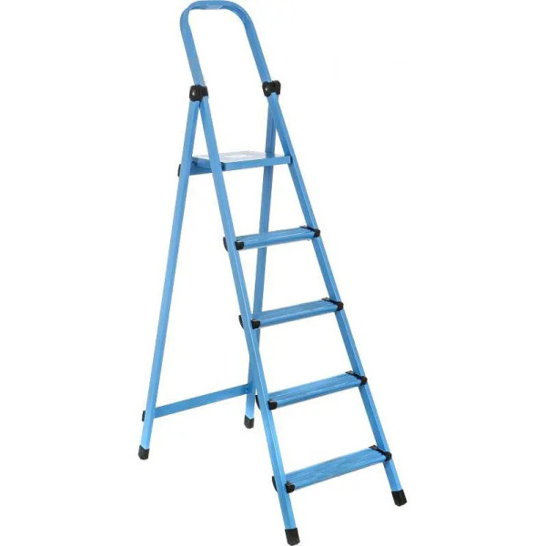 Металева драбина 5 сходинок Work's 405 синя