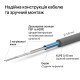 Нагрівальний кабель ZUBR DC Cable 17/270 Вт 16м