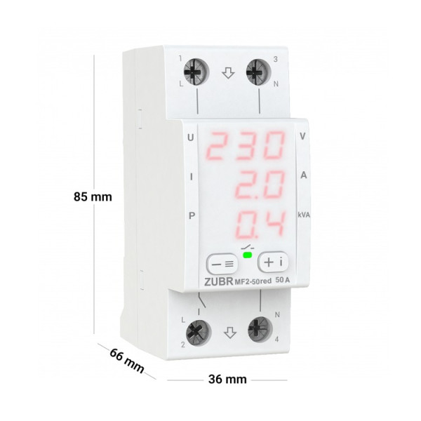 Мультифункціональне реле ZUBR MF2-50 red