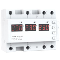 Реле напряжения ZUBR D6-63 red