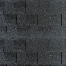 Битумная черепица SIM SHINGLE "EFFECT" тёмный графит (2,52 м²)