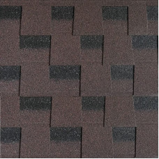 Битумная черепица SIM SHINGLE "EFFECT" красно-коричневая (2,52 м²)