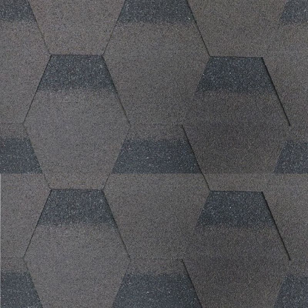 Бітумна черепиця SIM SHINGLE HEXAGONAL каштан (2,52 м²)