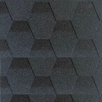 Бітумна черепиця SIM SHINGLE HEXAGONAL темний графіт (2,52 м²) Бітумна черепиця SIM SHINGLE HEXAGONAL темний графіт (2,52 м²)