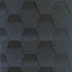 Бітумна черепиця SIM SHINGLE HEXAGONAL темний графіт (2,52 м²)