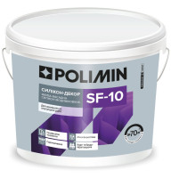 Фасадна фарба POLIMIN SF‑10 СИЛІКОН-ДЕКОР База A 14 кг