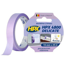 Малярна стрічка HPX SR1925 Safe Remove 19 мм × 25 м фіолетова — для делікатних поверхонь