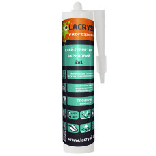Клей-герметик акриловий прозорий LACRYSIL 0,28 кг