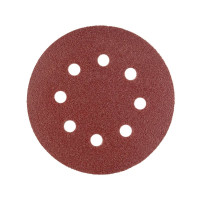 Круг шлифовальный самозацепной с отверстиями Polax Ø125 мм К80 54-214