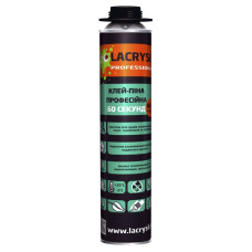 Клей-пена монтажная профессиональная Lacrysil «60 секунд» 800 мл