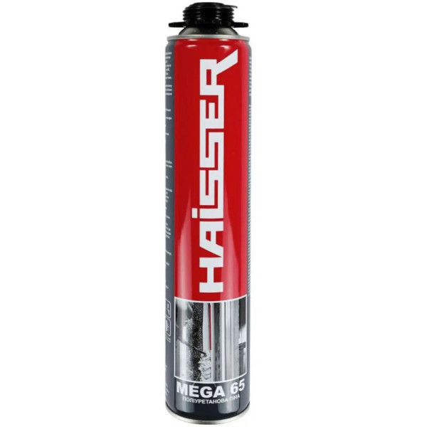Піна монтажна HAISSER MEGA 65 875 мл (пістолетна)