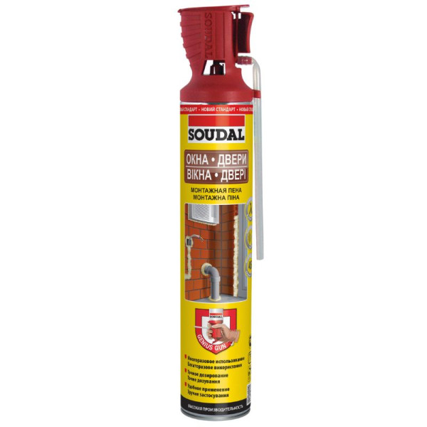 SOUDAL Genius Gun 750 мл — монтажна піна багаторазового використання