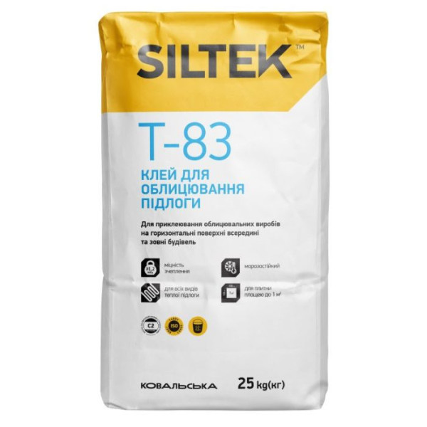 SILTEK Т-83 Клей для плитки на пол, 25кг