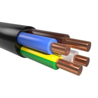Кабель ВВГнгд (круглий) 4×1,5 мм², мідний, для стаціонарної проводки, ЗЗКМ