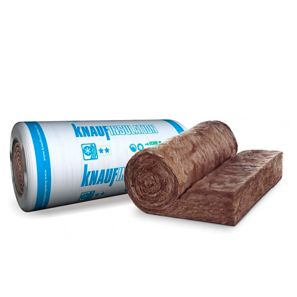 Минеральная вата Knauf Naturoll M 150 мм (1200×6200, 7,44 м²) — утеплитель в рулоне