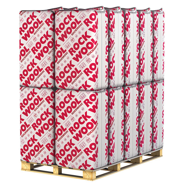 Мінеральна вата ROCKWOOL ROCKMIN UA 100 мм (1000×600, 6 м²) — утеплювач для стін і перекриттів