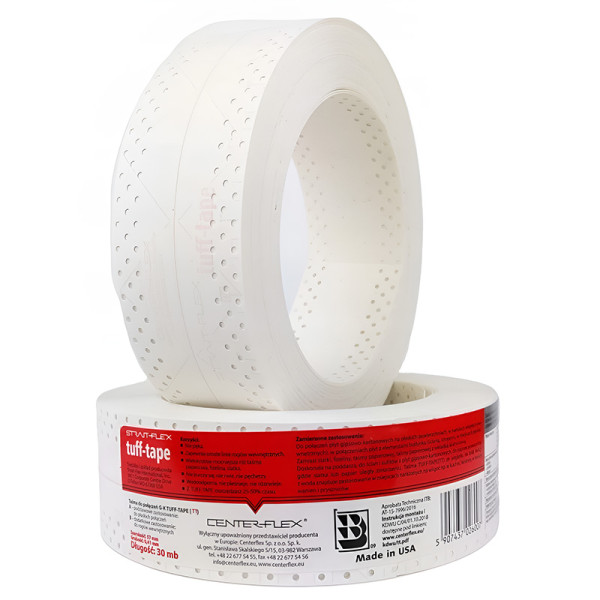 Стрічка для швів і кутів TUFF-TAPE Strait-Flex 57 мм × 30 м (червона)