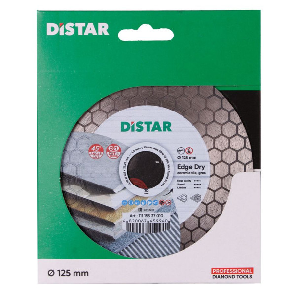 Алмазний диск Distar Edge Dry 1A1R 125×1.6×25×22.23