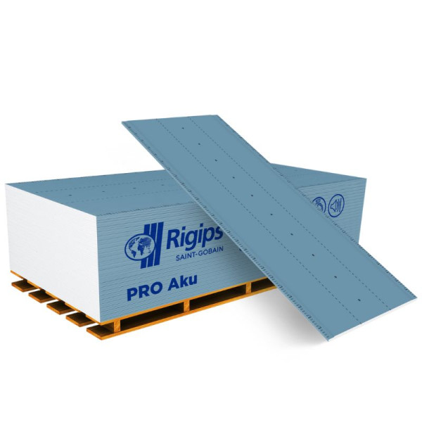 Гіпсокартон акустичний Rigips PRO Aku тип A (GKB) 2000×1200×12,5 мм