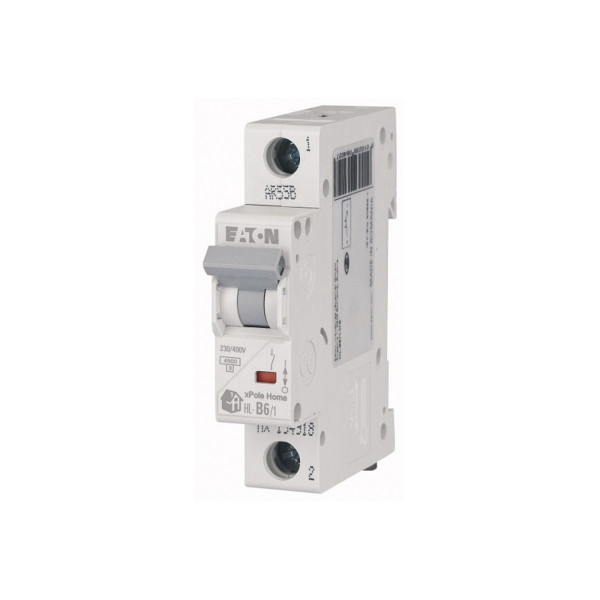 Автоматичний вимикач Eaton HL 4.5кА 1Р 6А тип В