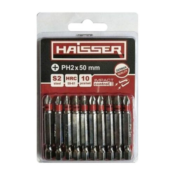 Бита PH2х50мм Haisser, набор 10шт