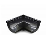 Угол желоба внешний 90° RainWay 130 мм графитовый