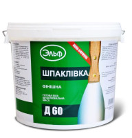 Шпаклевка ЭЛЬФ D60 акриловая 27 кг — финишная шпаклевочная масса