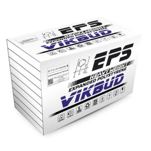 Пінопласт TM VIKBUD EPS 80 (15кг/м3) 50мм (уп. 12шт., 6 м2)