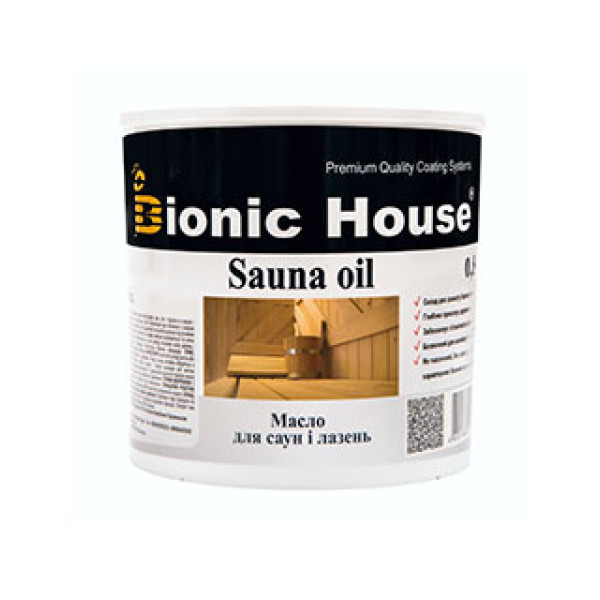 Bionic House (Бионик Хаус) Sauna Oil Масло для обработки саун 0,8 л